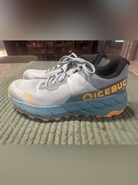 Women’s Icebug Light Blue Gore‑Tex Trail Shoes- winter running. Worn once.